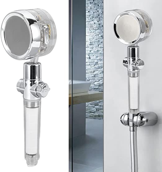 Propeller Shower Head, Bathroom Turbo Fan Shower, Adjustable Handheld Shower Head, 360°Turbo Fan Shower With Filters, Vortex Shower Head, Hydro Jet Shower Head, Fan Shower Head, Propeller Driven Handheld Shower Head with Filter