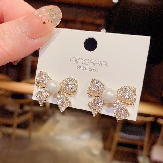 Plated Zircon Earrings