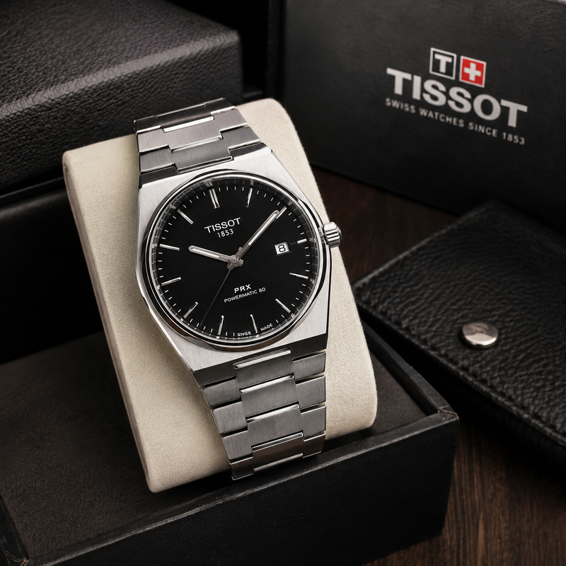 Tissot Luxury Men's Watch | Premium Stainless Steel Waterproof Quartz Wristwatch with Sapphire Crystal